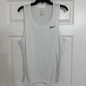 Nike Drifit Gym Training Tank Top White Men’s Size Medium